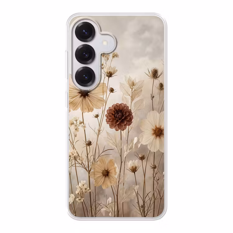 Wilde bloemen - Botanisch - Vintage - Natuur - Rustiek Telefoonhoesje Samsung Galaxy S26 klein -3d