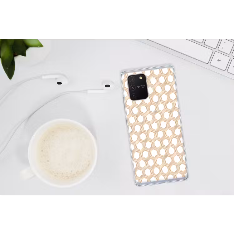 Wit - Patroon - Symmetrisch - Modern Telefoonhoesje Samsung Galaxy S10 Lite klein 364 -oordopS10Lite