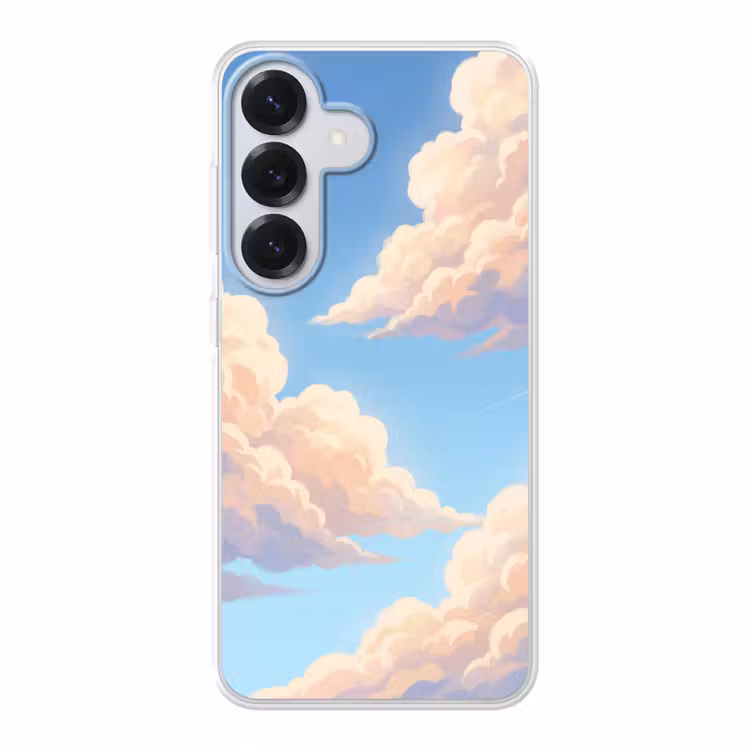 Wolken - Lucht - Natuur - Blauw Telefoonhoesje Samsung Galaxy S26 klein -3d
