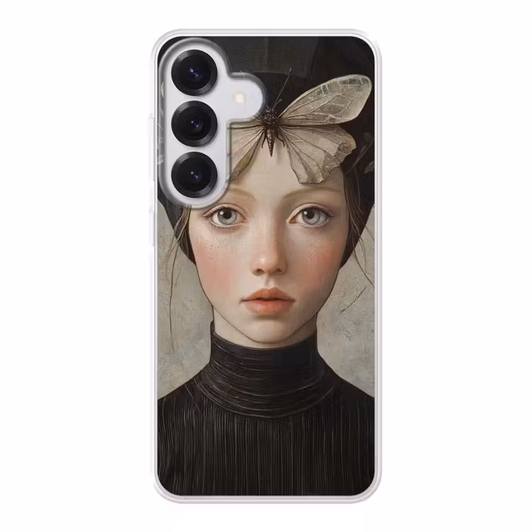 Woman - Butterfly - Art - Classic - Muted Telefoonhoesje Samsung Galaxy S26 klein -3d