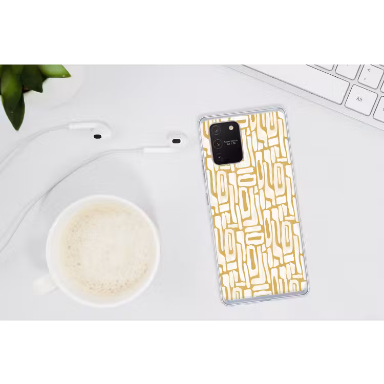 Zandkleur - Wit - Patroon Telefoonhoesje Samsung Galaxy S10 Lite klein 364 -oordopS10Lite