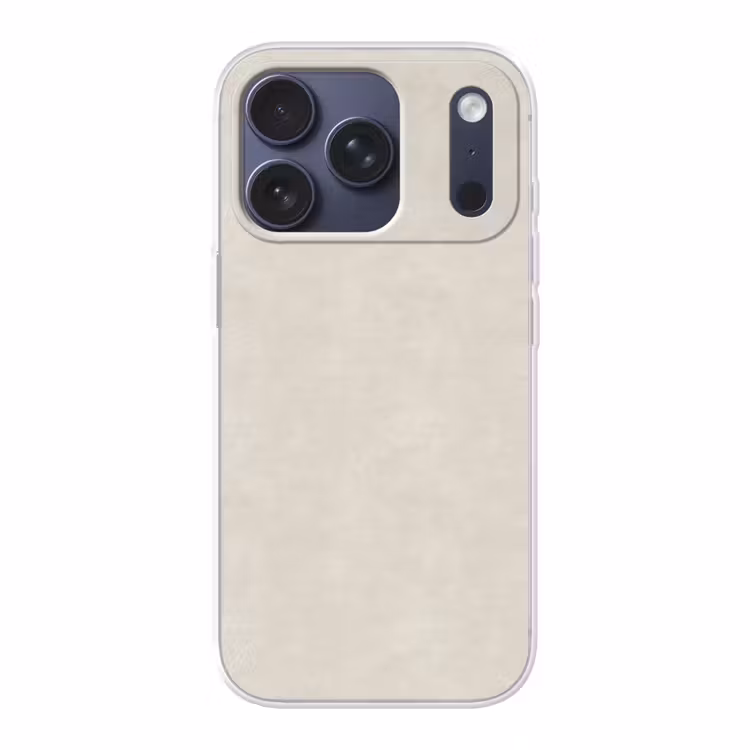 Zandkleurig - Modern - Egaal Telefoonhoesje iPhone 17 Pro klein 878 -3d