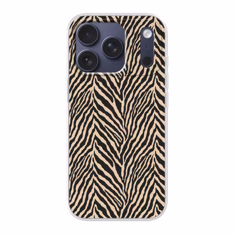 Zebra - Klassiek - Zwart Telefoonhoesje iPhone 17 Pro klein 878 -3d