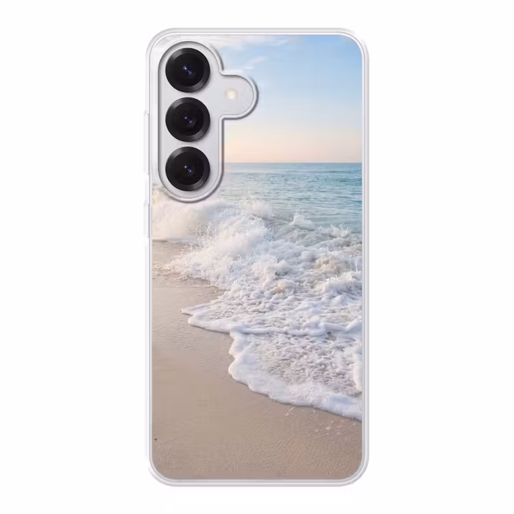 Zee - Golven - Strand - Natuur - Wit Telefoonhoesje Samsung Galaxy S26 klein -3d