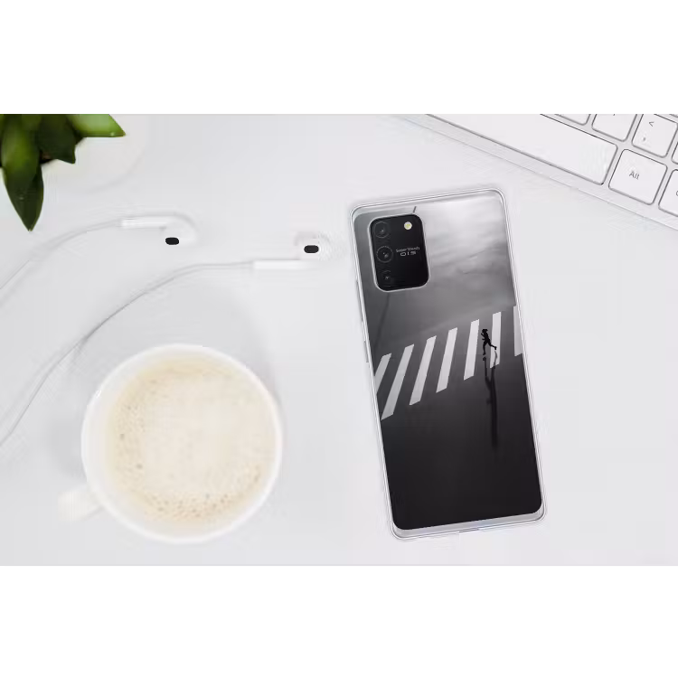 Zeebrapad - Hardloper - Zwart - Wit Telefoonhoesje Samsung Galaxy S10 Lite klein -oordopS10Lite
