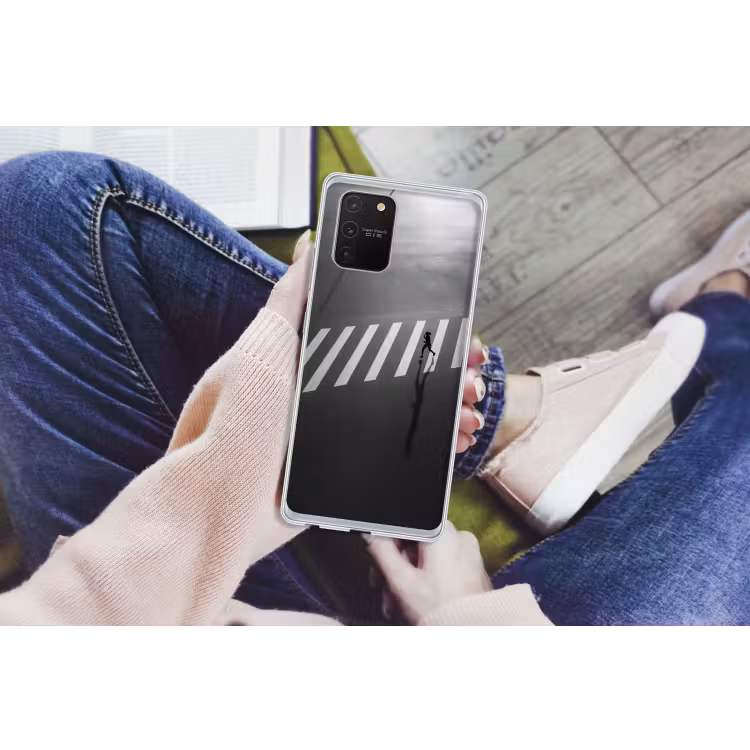 Zeebrapad - Hardloper - Zwart - Wit Telefoonhoesje Samsung Galaxy S10 Lite klein -handS10Lite