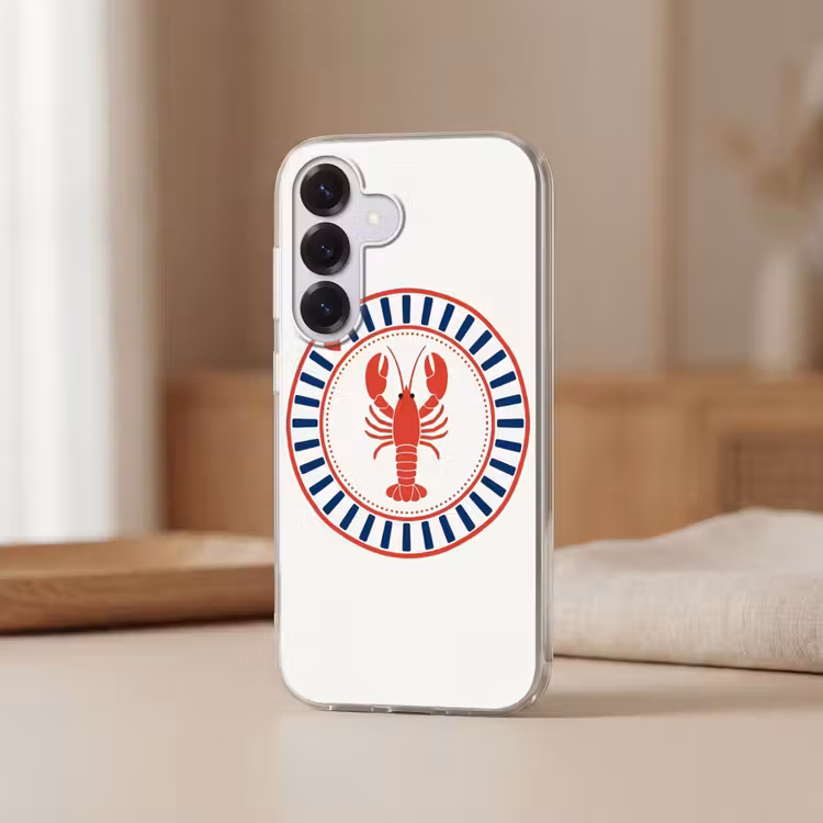 Zeeleven - Kreeft - Embleem - Grafisch - Rood Telefoonhoesje Samsung Galaxy S26 klein -sfeer2