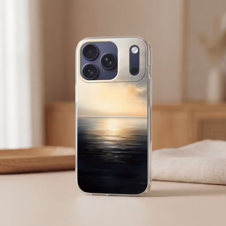Zon - Horizon - Zee Telefoonhoesje iPhone 17 Pro klein -sfeer2