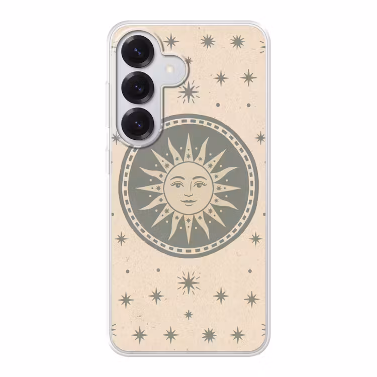 Zon - Sterren - Astrologie - Vintage - Groen Telefoonhoesje Samsung Galaxy S26 klein -3d
