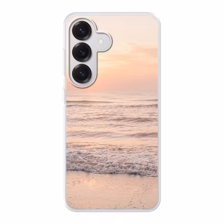 Zon - Strand - Roze Telefoonhoesje Samsung Galaxy S26 klein -3d