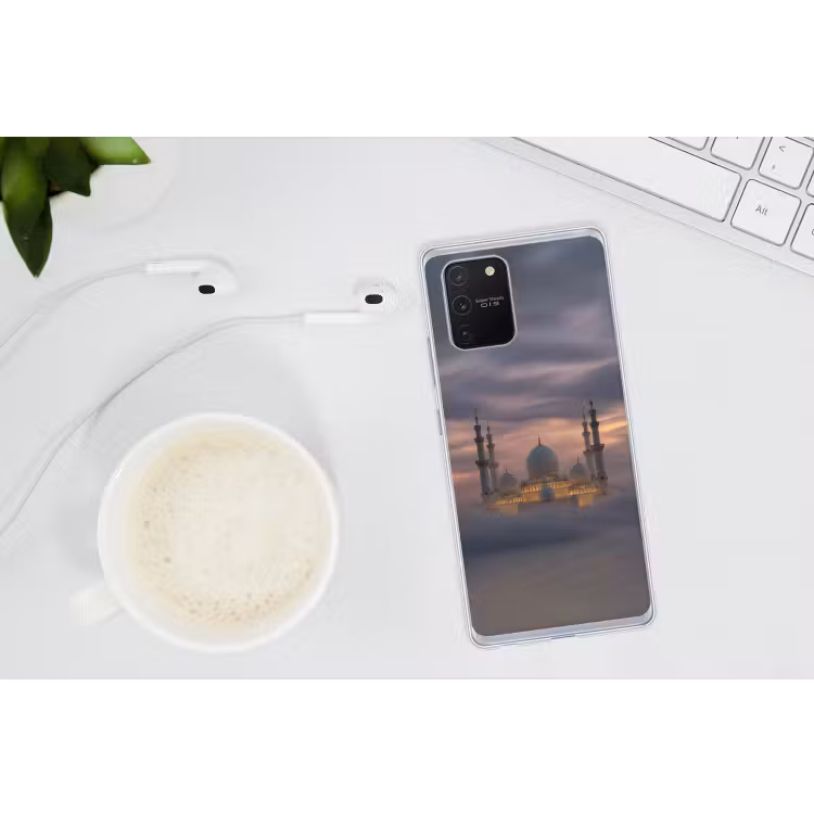 Zonsondergang - Moskee - Wolken - Islamitisch Telefoonhoesje Samsung Galaxy S10 Lite klein -oordopS10Lite