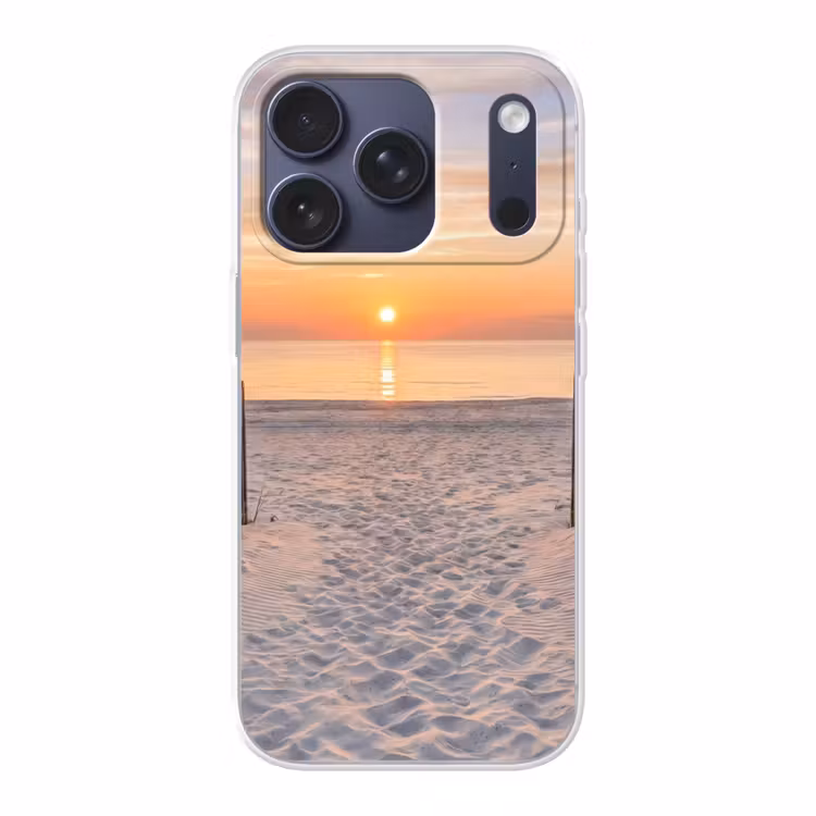 Zonsondergang - Strand - Zand Telefoonhoesje iPhone 17 Pro klein -3d