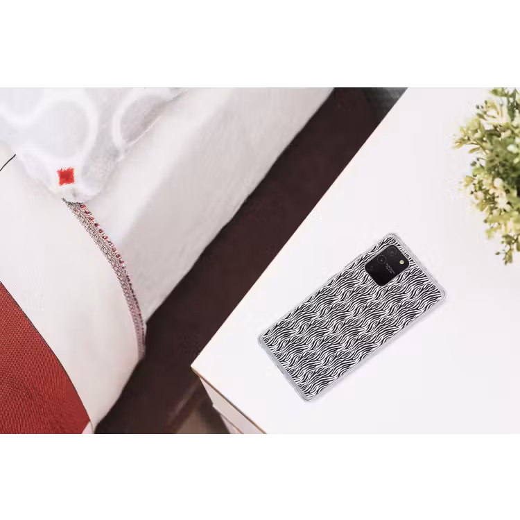 Zwart - Wit - Zebra - Patroon Telefoonhoesje Samsung Galaxy S10 Lite klein 364 -kamerS10Lite