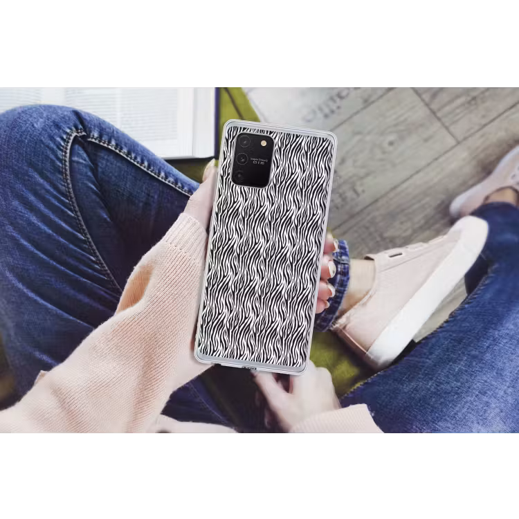 Zwart - Wit - Zebra - Patroon Telefoonhoesje Samsung Galaxy S10 Lite klein 364 -handS10Lite