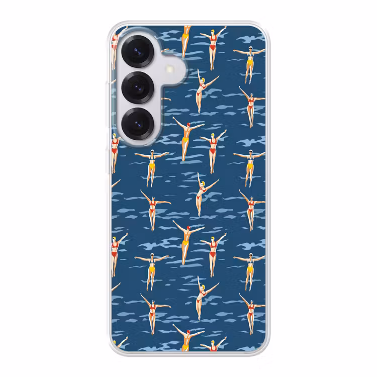 Zwemsters- Retro - Blauw Telefoonhoesje Samsung Galaxy S26 klein 975 -3d