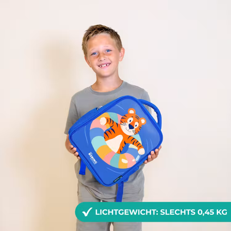 Tijger - Zwemband - Water Kinderrugzak - Blauw middel -sfeer1_NL
