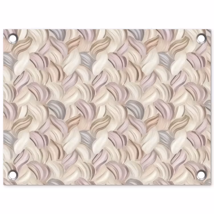 Abstract - Golvend - Pastel tuinposter los doek klein 239 -3d