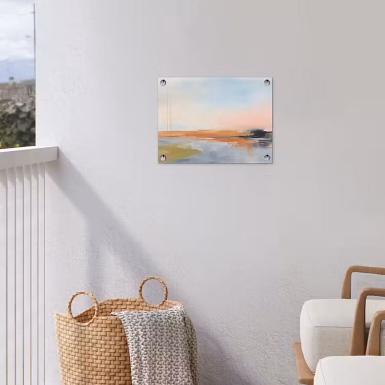 Abstract - Landschap - Horizon - Modern - Kleurrijk tuinposter los doek klein -sfeer8