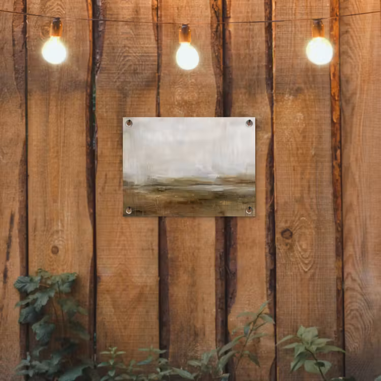 Abstract - Landschap - Natuur - Beige - Bruin tuinposter los doek klein -sfeer1