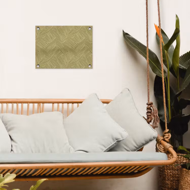 Abstract - Modern - Groen tuinposter los doek klein 239 -sfeer7