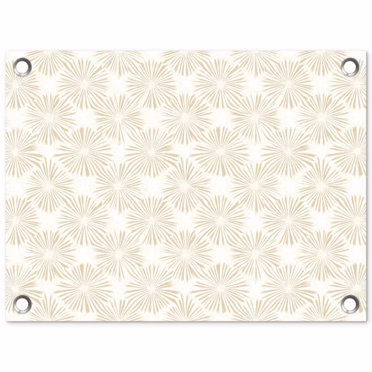 Abstract - Motief - Beige tuinposter los doek klein 239 -3d