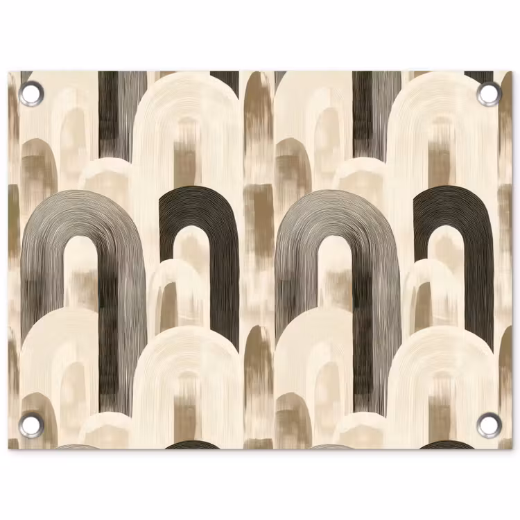 Abstract - Patroon - Bogen tuinposter los doek klein 239 -3d