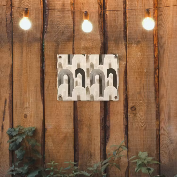 Abstract - Patroon - Bogen tuinposter los doek klein 239 -sfeer1