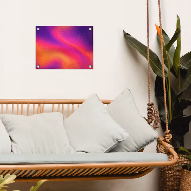 Abstract - Patroon - Kleurverloop tuinposter los doek klein -sfeer7