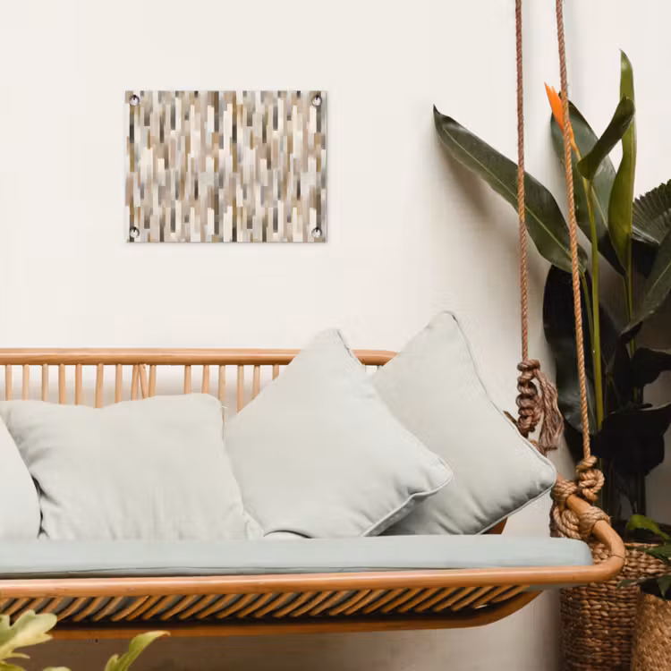 Abstract - Patroon - Kwaststreken tuinposter los doek klein 239 -sfeer7