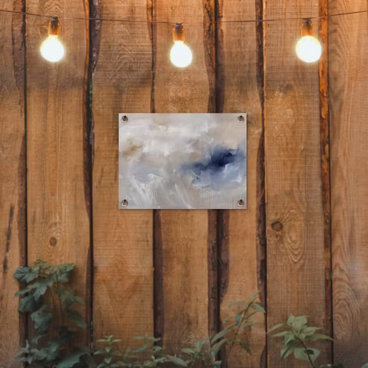 Abstract - Wolken - Sfeer - Modern - Beige tuinposter los doek klein -sfeer1