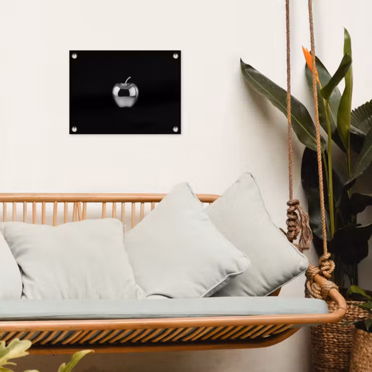 Appel - Metallic - Symmetrisch tuinposter los doek klein -sfeer7