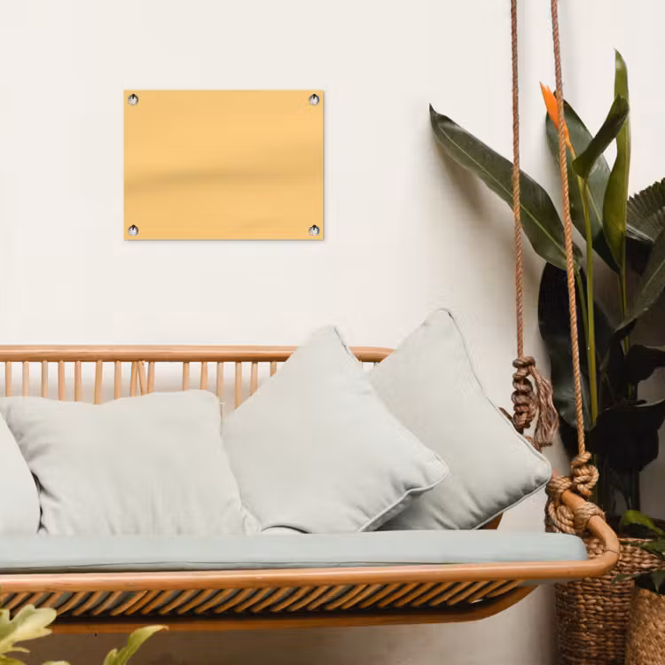 Apricot - Ice - Oranje tuinposter los doek klein 239 -sfeer7