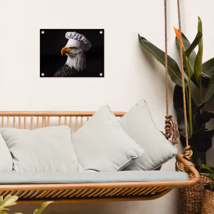 Arend -Amerika - Koksmuts - Vogel - Stoer tuinposter los doek klein -sfeer7