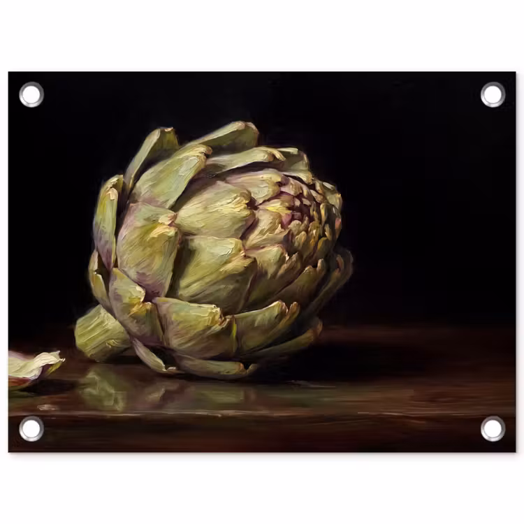 Tuinposter - Artichok - Eten - Klassiek - Artichok - Eten - Klassiek tuinposter los doek klein