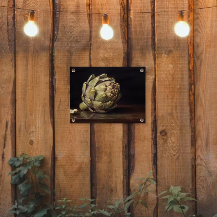 Tuinposter - Artichok - Eten - Klassiek - Artichok - Eten - Klassiek tuinposter los doek klein