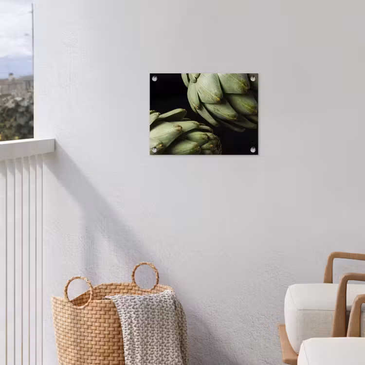 Tuinposter - Artisjok - Groen - Eten - Artisjok - Groen - Eten tuinposter los doek klein