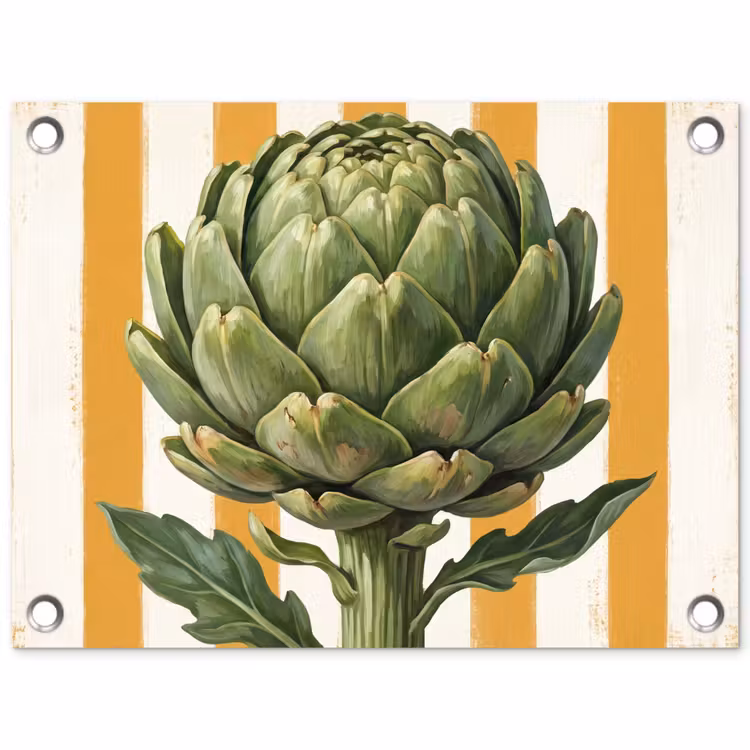 Tuinposter - Artisjok - Modern - Groente - Artisjok - Modern - Groente tuinposter los doek klein