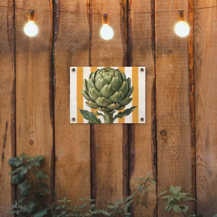 Tuinposter - Artisjok - Modern - Groente - Artisjok - Modern - Groente tuinposter los doek klein
