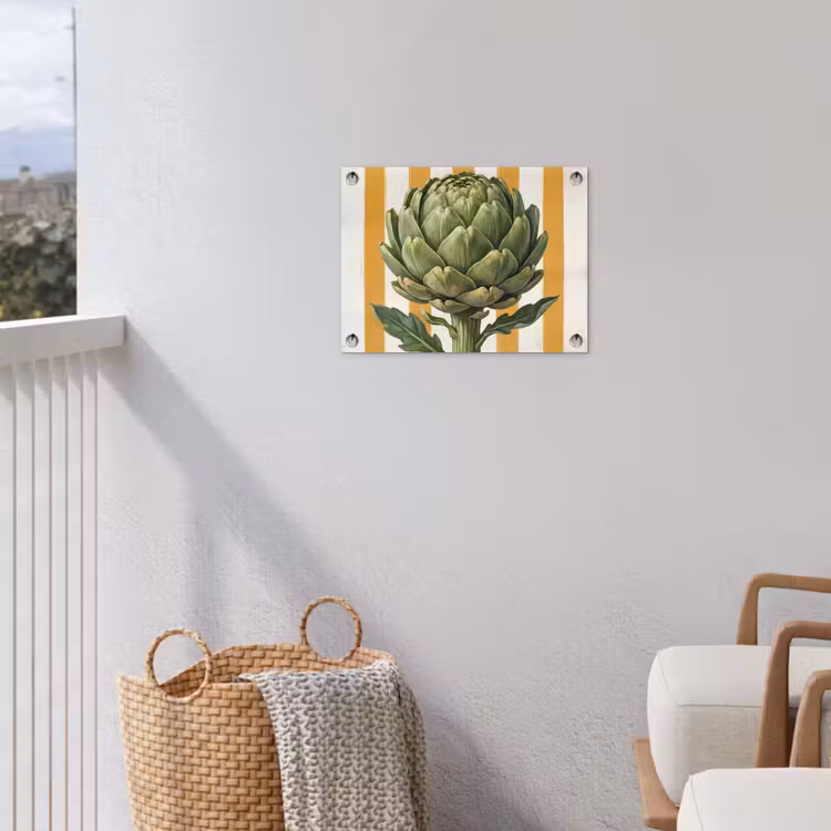 Tuinposter - Artisjok - Modern - Groente - Artisjok - Modern - Groente tuinposter los doek klein