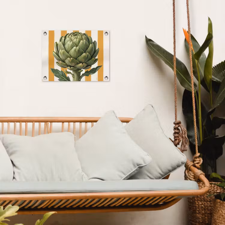 Tuinposter - Artisjok - Modern - Groente - Artisjok - Modern - Groente tuinposter los doek klein