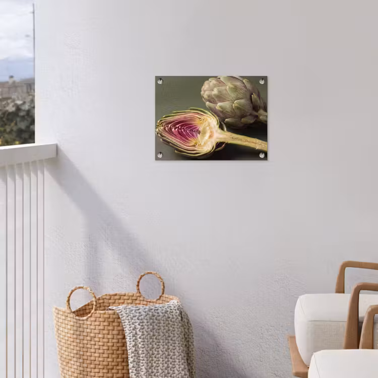 Tuinposter - Artisjok - Paars - Voedsel - Artisjok - Paars - Voedsel tuinposter los doek klein