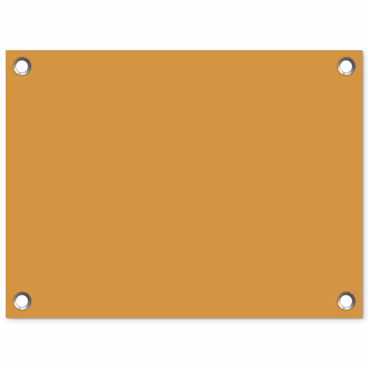Autumn - Mustard - Geel tuinposter los doek klein 239 -3d