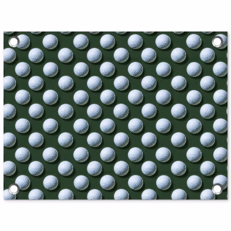 Ballen - Golf - Groen tuinposter los doek klein 239 -3d
