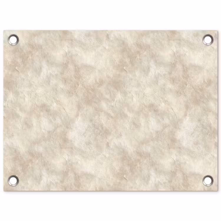 Beige - Reliëfstructuur - Natuursteen tuinposter los doek klein 239 -3d