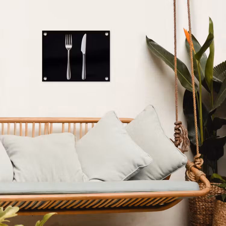 Bestek - Klassiek - Elegant tuinposter los doek klein -sfeer7