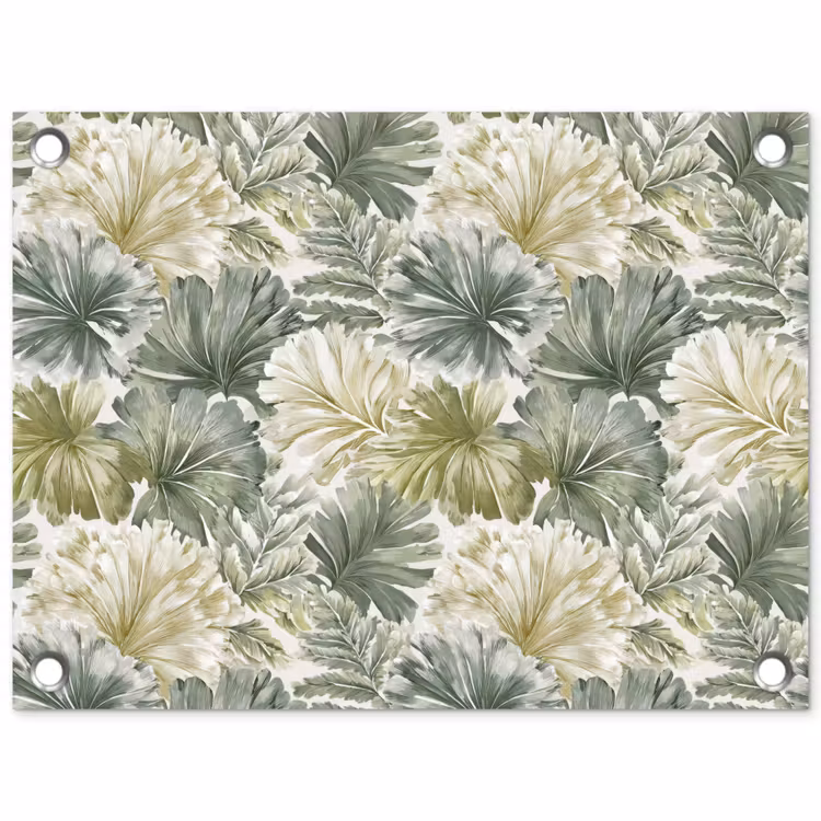 Bladeren - Botanisch - Groen tuinposter los doek klein 239 -3d