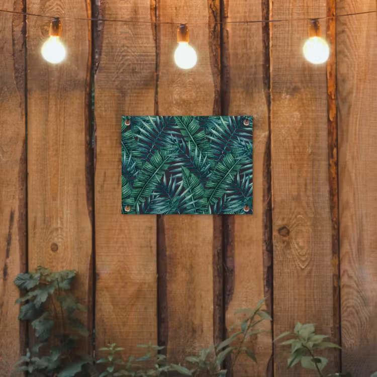 Bladeren - Tropisch - Jungle - Natuur tuinposter los doek klein -sfeer1