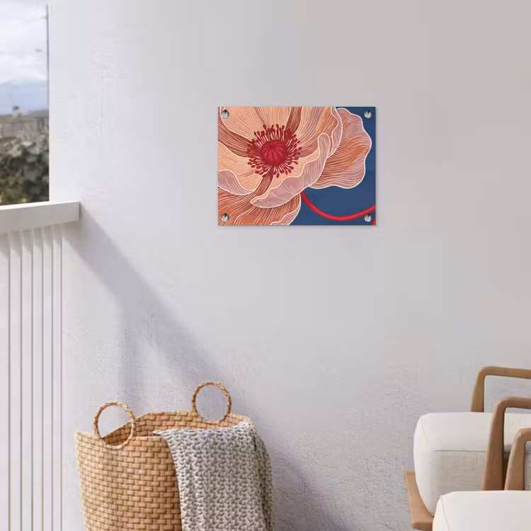 Tuinposter - Bloemen - Modern - Abstract - Bloemen - Modern - Abstract tuinposter los doek klein