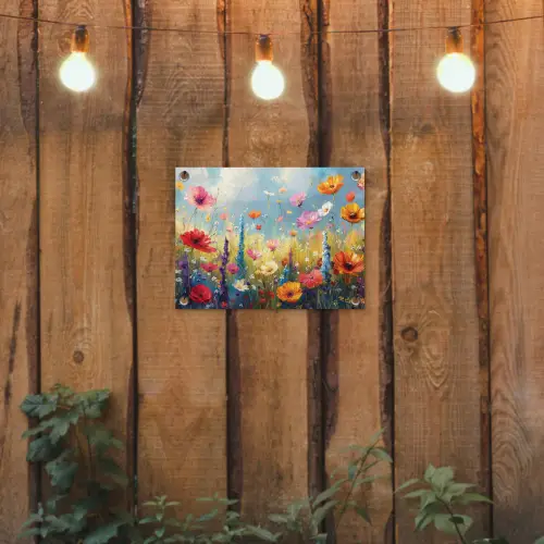 Bloemen - Natuur - Botanisch - Kunst tuinposter los doek klein -sfeer1