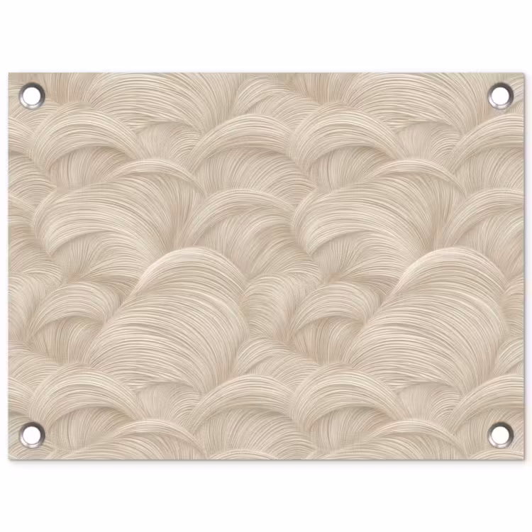 Bogen - Patroon - Beige tuinposter los doek klein 239 -3d